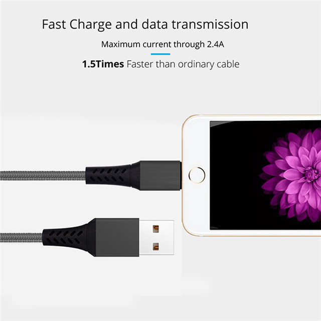 For Iphone 8/8plus Usb Cable Charger And Data Sync Usb Cable , White