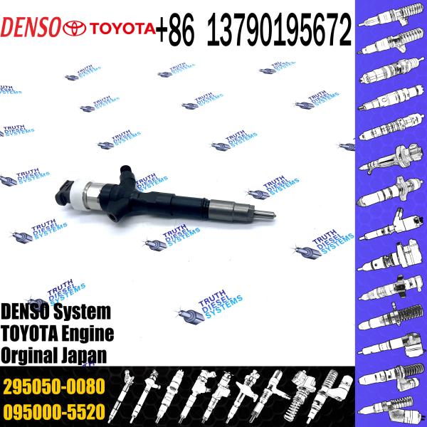 1KD-FTV 295050-0080 Nozzles Common Rail Fuel Injector 295050-0083 295050-0084