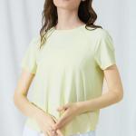 Solid Color Blank T Shirts Breathable Jogging Top Loose Top Short Sleeve