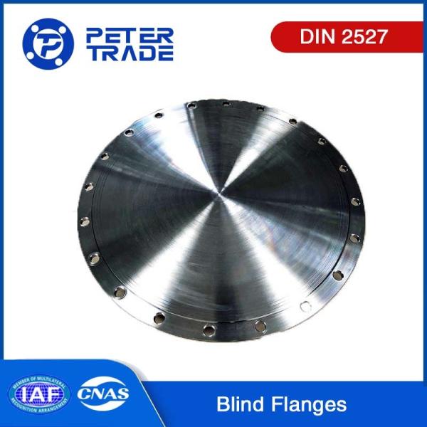 Buy cheap DIN 2527 PN 6 A105 A350LF2 Carbon Steel/ A182 F304 316 316L Stainless Steel Blind Flange BLFF Flat Face for Pipelines from wholesalers