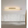 Buy cheap All-copper Italian wall lamp living room grille background wall lamp modern high-end light luxury minimalist long strip bedroom wall lamp from wholesalers
