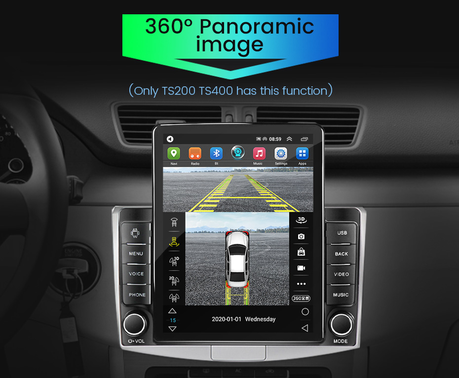 Tesla 9.7 inch Car Stereo Vertical Touch Screen 1 16G Android GPS Navigation System