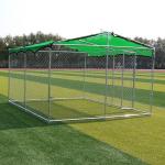 Outdoor Powder Coated Metal Dog Kennel Heavy Duty Galvanized