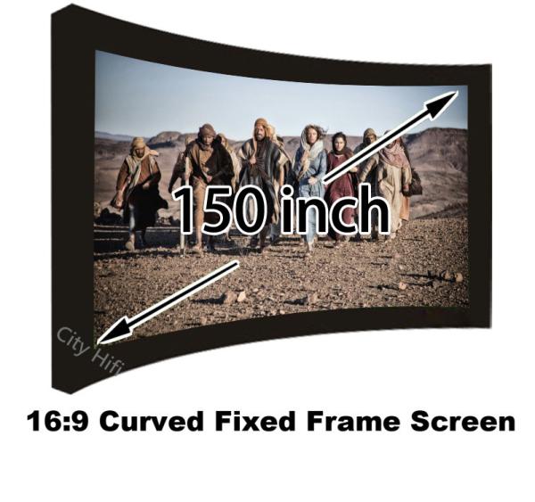 Buy cheap Popular Design Home Cinema Projection Screen 150 Inch DIY Curved Frame Projector Screens from wholesalers