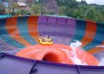 Straight Funnel Water Slide / Water Park Slide With Stainless Steel Tube
