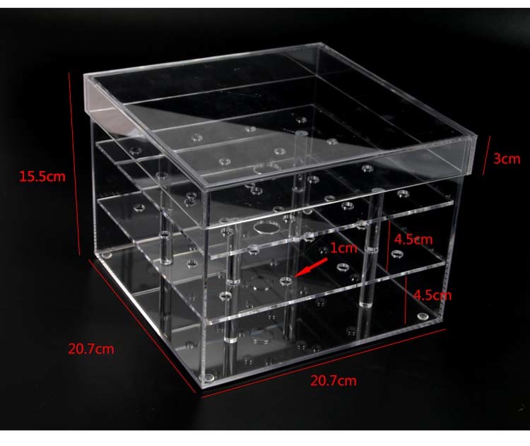Square Waterproof Acrylic Flower Box With Lid For Packing Environmentally Friendly