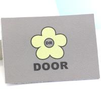 Buy cheap OEM Gray Leather Patch For Jeans Printing Flower Pattern 7cm×5cm product