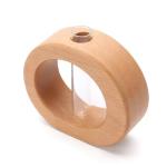 Exquisite Nordic style table stand glass test tube vase wooden hydroponic plant