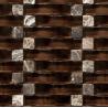 Buy cheap Chocolate 12x12 Stone Glass Mosaic Tile Backsplash For Kitchen Wall from wholesalers