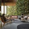 Buy cheap Contemporary PE Rattan Chairs Teak Wood Rocking Chair Set Outdoor Customized Furniture from wholesalers