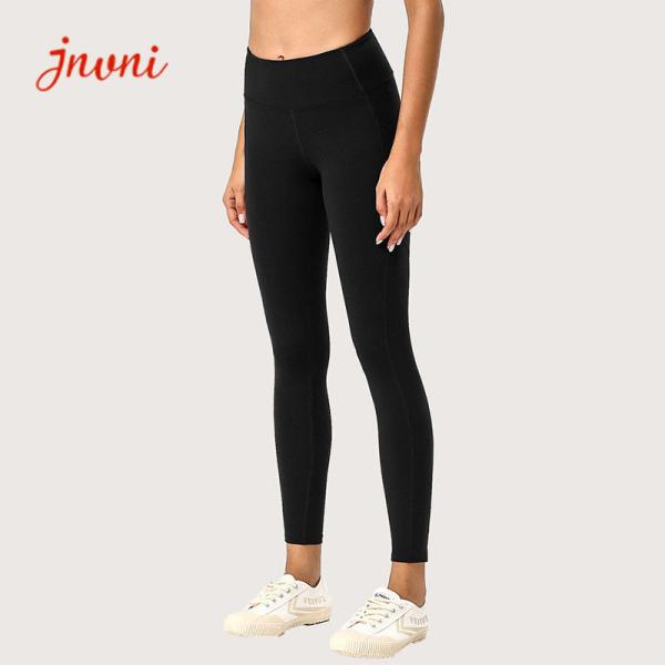 Buy cheap Nude Feeling 80% Fabric Yoga Clothes For Women Black Leggings With Pockets from wholesalers