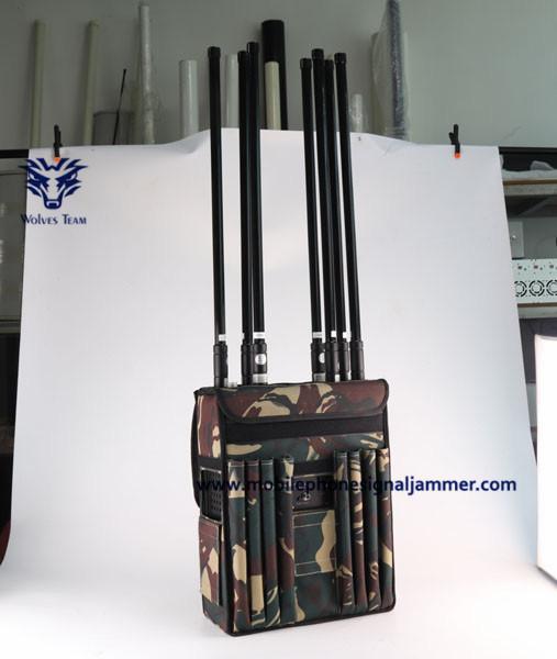 Buy cheap 6 Bands 50 Watt 3G GSM 430MHz Backpack Signal Jammer from wholesalers
