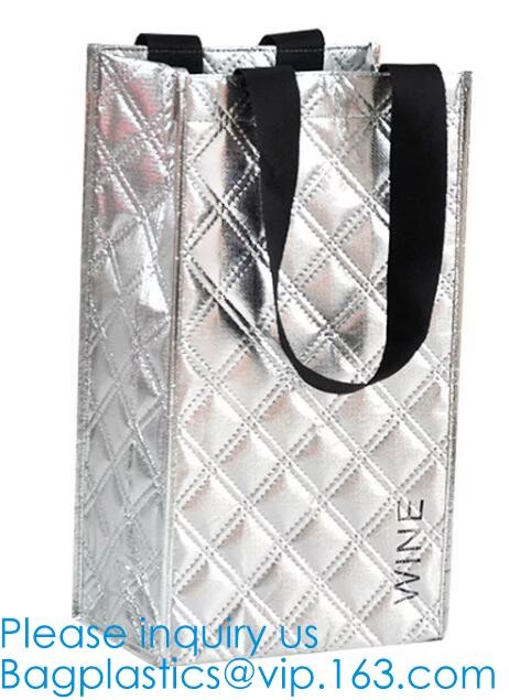 Metallic Laminated Non Woven Bag Eco-Friendly Cheap Promotional Shopping Non Woven Bag Recyclable Zip Non Woven Bag For
