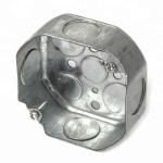 Steel Galvanised Conduit Box , Metal Conduit Junction Box 0.8-1.5mm Thickness