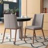 Buy cheap SGS Metal Legs Modern Upholstered Dining Chairs from wholesalers