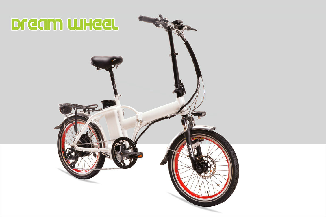 Adult Electric Folding Bike 250W 36V , 20 Inch Collapsible Electric Bike