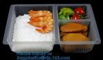 transparent pp bento box,lunch box plastic disposable compartment food