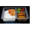 Buy cheap transparent pp bento box,lunch box plastic disposable compartment food containers,food,lunch,BBQ,noodles,salad,corn kern from wholesalers