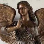 Bronze Life Size Angel Statues Metal Winged Woman Figure Brass Sculpture Casting