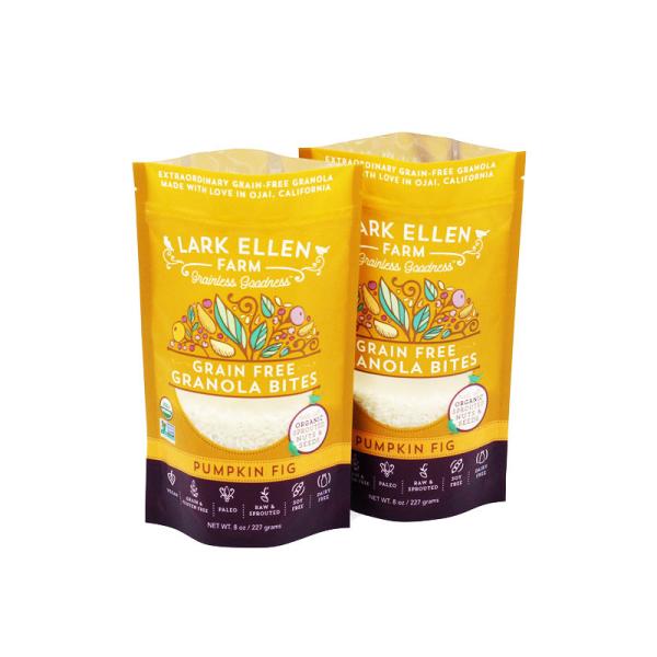 Buy cheap Custom Printing Aluminum Foil Snack Packaging Zipper Bag For Granola Food with Window from wholesalers