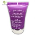 40 ML Diameter 35 MM Oval Tube Packaging With Customized White Flip Cap For Hand