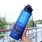 Leakproof BPA Free Custom 32 Oz Water Bottles Big Motivational Water Bottle With