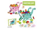 W / Fruit Age 3 Pink 33Pcs Childrens Toy Kitchen Sets 17 " Pretend Play Cashier