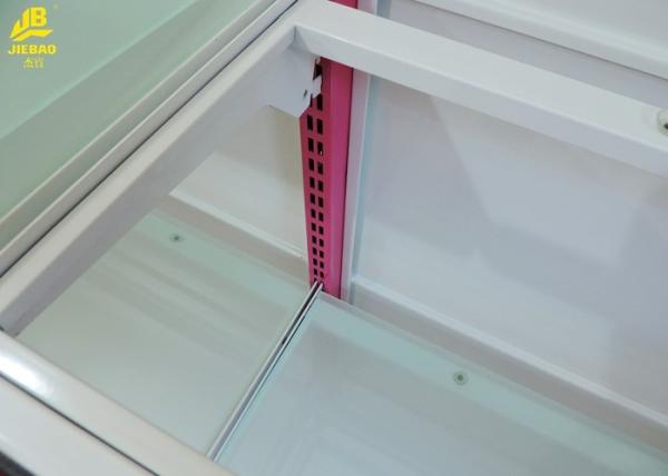 Buy cheap Glass Shelf Brackets Pharmacy Shelving 8MM Thickness Glass Steel Materials 0.9M Long from wholesalers
