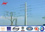 Transmission Line Galvanized Steel Tubular Pole / Outdoor Light Pole