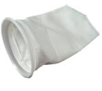 White Round Polyester Filter Bag 120 - 300mm Diameter With High Filtration