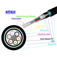 Buy cheap Outdoor Direct Burial Fiber Optic Armoured Cable GYTA53 GYTS53 Direct Buried product