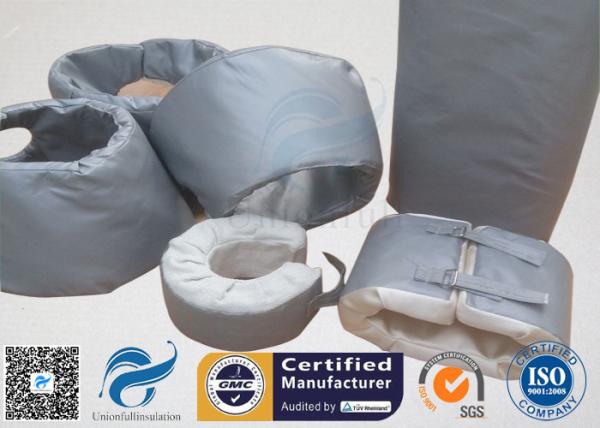 High Temperature Grey Silicone Fiberglass Removable Thermal Insulation Covers ,