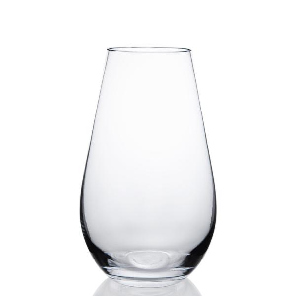 Buy cheap Indoor Decoration "Horizontal stripes" Embossed Amber Ion Plating Vase Colored Glass Vase from wholesalers