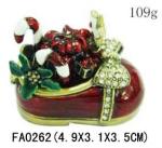 Christmas Shoes Metal Decorative Box