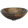 Buy cheap Brown Tempered Glass Sink Vanity Round 45mm 12mm Bathroom Countertop from wholesalers