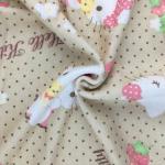 Flowery Cartoon Printed Microfiber Cleaning Cloth Fabric Customized