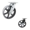 Buy cheap 8 Inch Big Diameter 660LBS Load Capacity Cast Iron Hollow Swivel Plate Caster from wholesalers