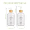 Buy cheap 500ml white cylindrical smooth bottle for shampoo lotion bottle from wholesalers
