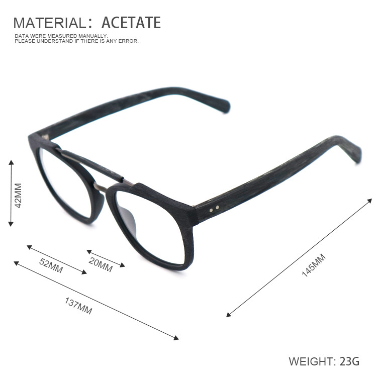 Multicolor Wood Grain Collection Acetate Optical Frame MR 0369