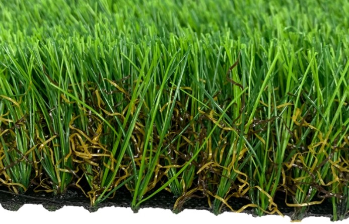 Landscaping With PE And PP Density Tufted 40mm Natural Color Artificial Turf
