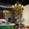 Buy cheap Large leaves chandelier green light fixture in foyer shopping mall bohemian modern loft chandelier(WH-VP-154) from wholesalers