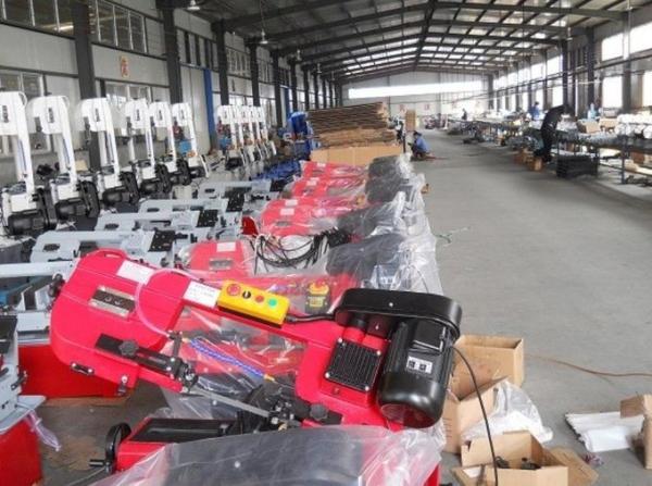 Buy cheap Double Column Angle Cut 45 Degree Mini Bandsaw Machine Semi Automatic from wholesalers