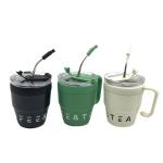 Buy cheap Coffee Cup With Handle And Straw Lid 480ML Travel Mug Water Cup Milk Mug from wholesalers