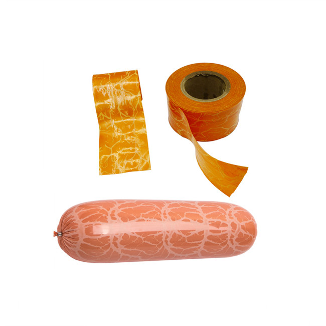 Sausage Casing Wholesale Different Colours Big Size Flexography Printing Plastic Artificial Sausage Casing