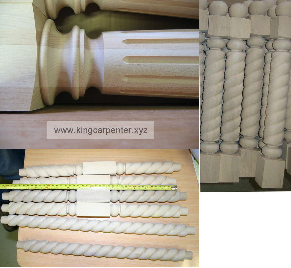 CNC wood turning machine DSP control easy to use CNC wood Lathe