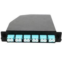 Buy cheap 12 Port LC Duplex OM3 Fiber Optic MPO MTP Cassette Fiber Optic Terminal Box product