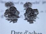 Piaget mini of full diamonds rose earring 18kt gold with white gold or yellow
