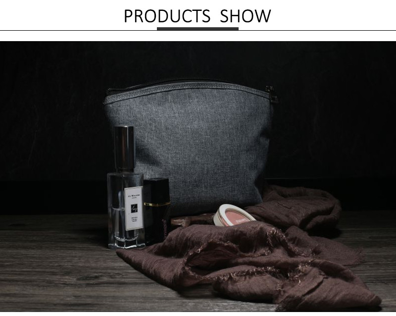 Multi-Function Pure Color Blank Portable Travel Makeup Cosmetic Bag