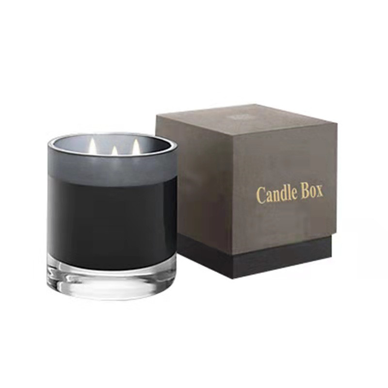 Custom Candle Jar with Lid and Gift Box Packaging Boxes in CMYK/PANTONE Printing