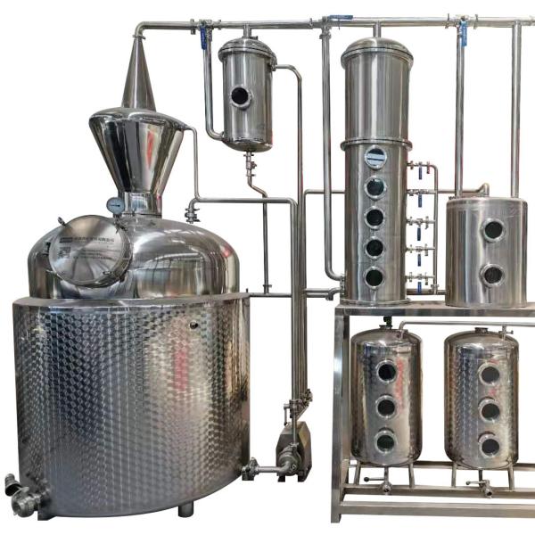 SUS 304/Red Copper Distillery Equipment for Gin Vodka Brandy Processing Types